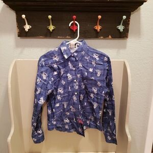 Vintage Banjo Dallas Western Cowgirl Shirt Small